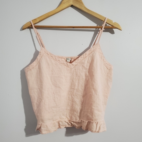 Aerie Cami Women's Size Large Pink Cami Cropped Pastel Coquette Soft Girl Sweet - Picture 1 of 9